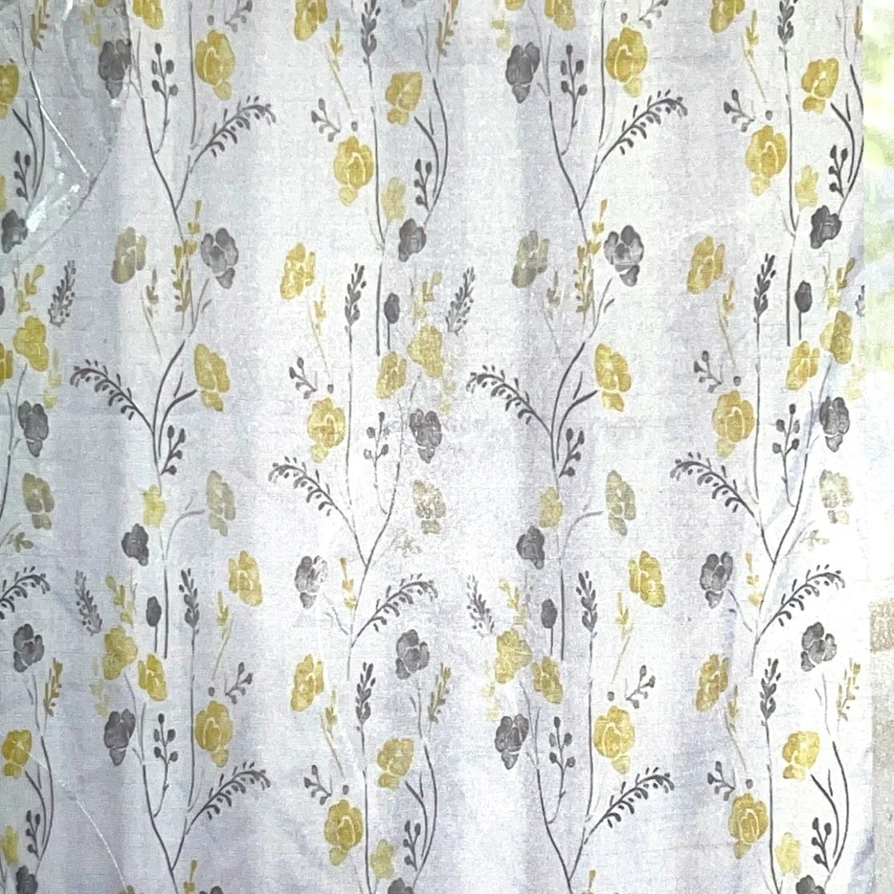🆕 14pc Botanical Design SHOWER CURTAIN SET
